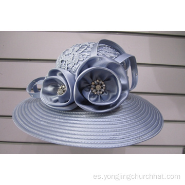 Sombreros Fancy Couture cubiertos de tela para mujer